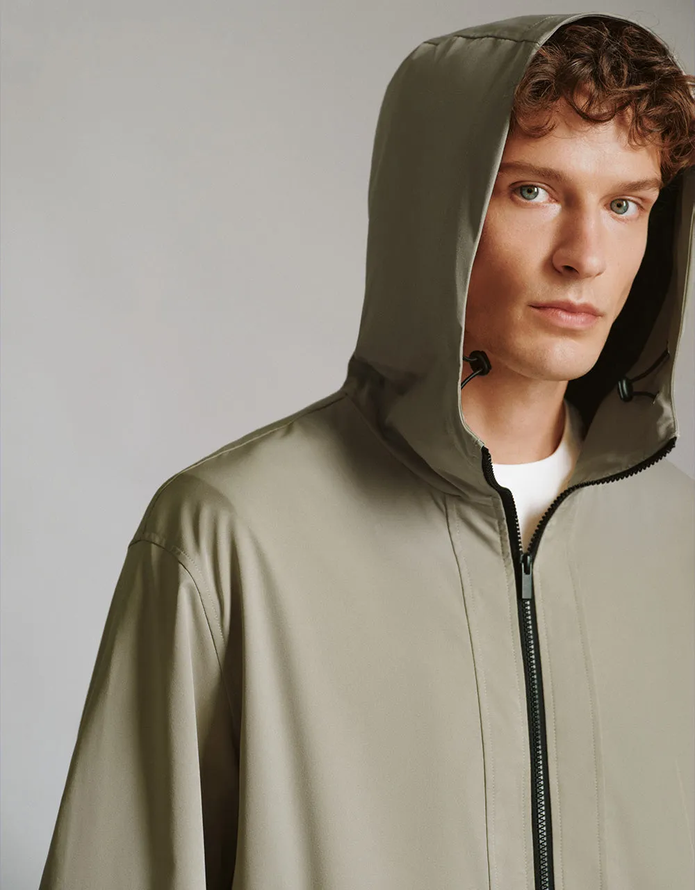 Zipper Front Hooded Jacket sold by Urban Revivo product image thumbnail 4