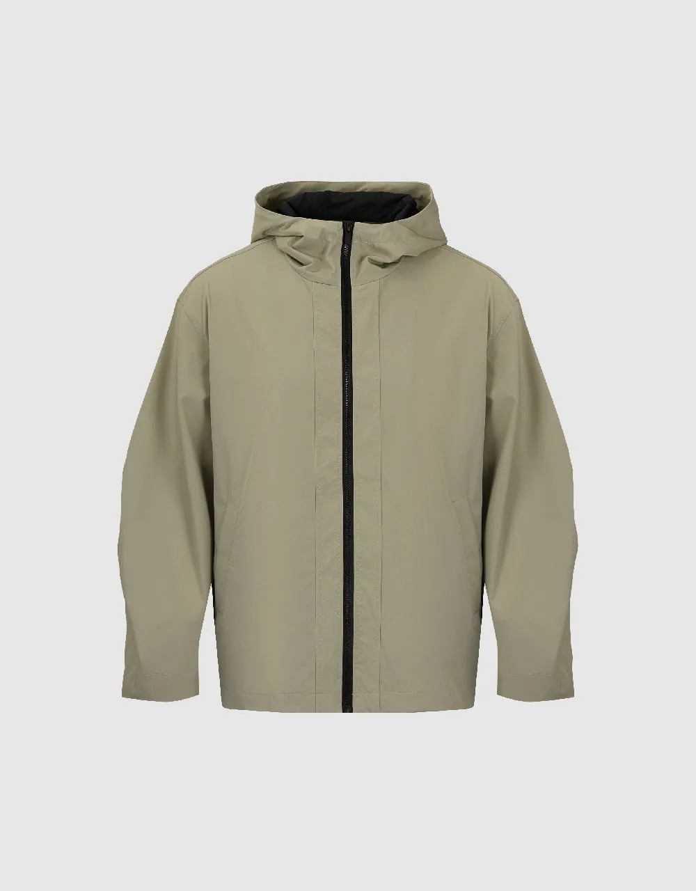 Zipper Front Hooded Jacket sold by Urban Revivo product image thumbnail 2