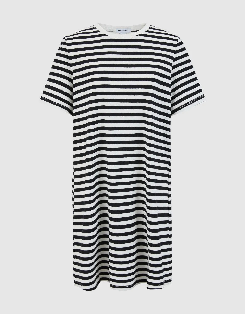 Striped Crew Neck Straight Dress sold by Urban Revivo product image thumbnail 2