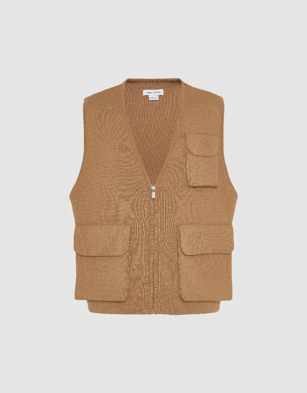 V-Neck Knitted Waistcoat sold by Urban Revivo