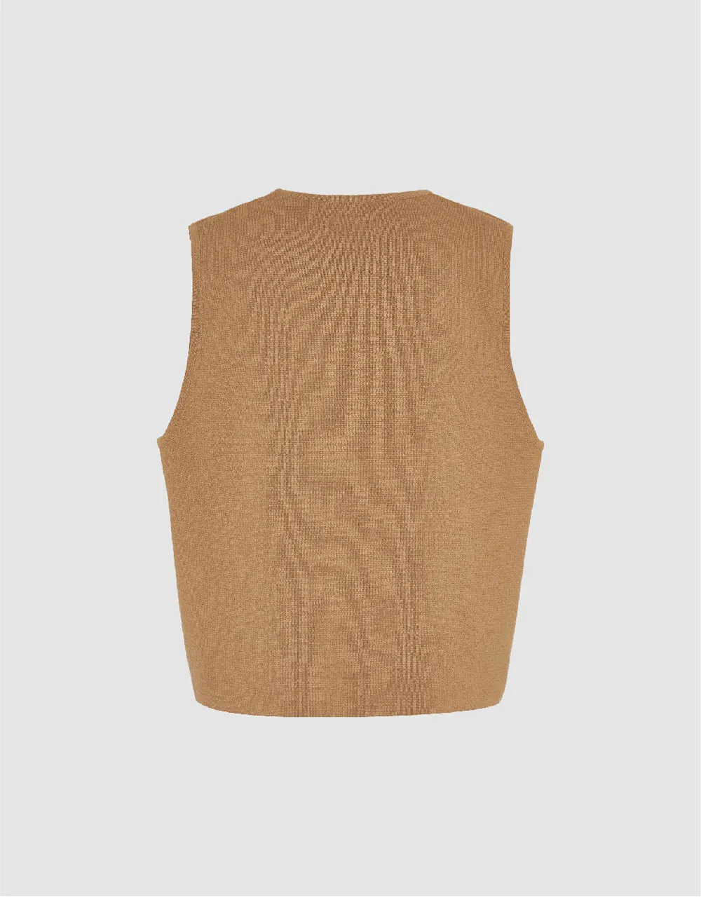 V-Neck Knitted Waistcoat sold by Urban Revivo product image thumbnail 5