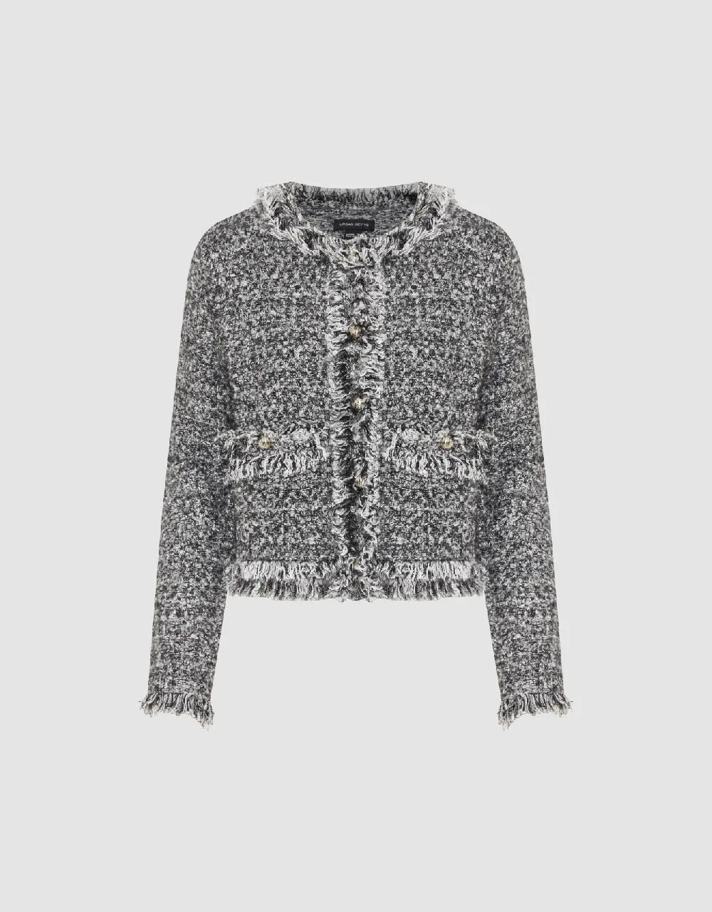 Raw Hem Knitted Cardigan sold by Urban Revivo product image thumbnail 2