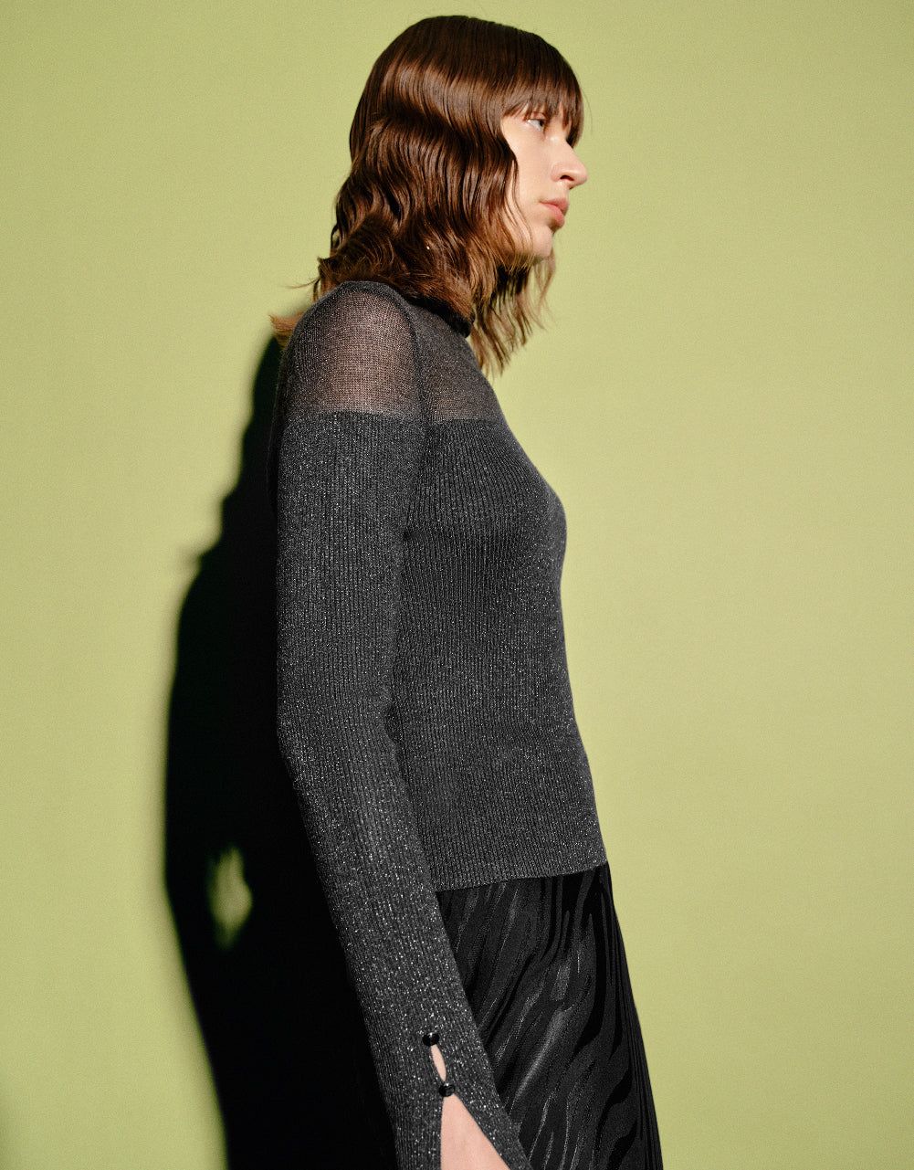 Turtle Neck Knitted T-Shirt sold by Urban Revivo product image thumbnail 2