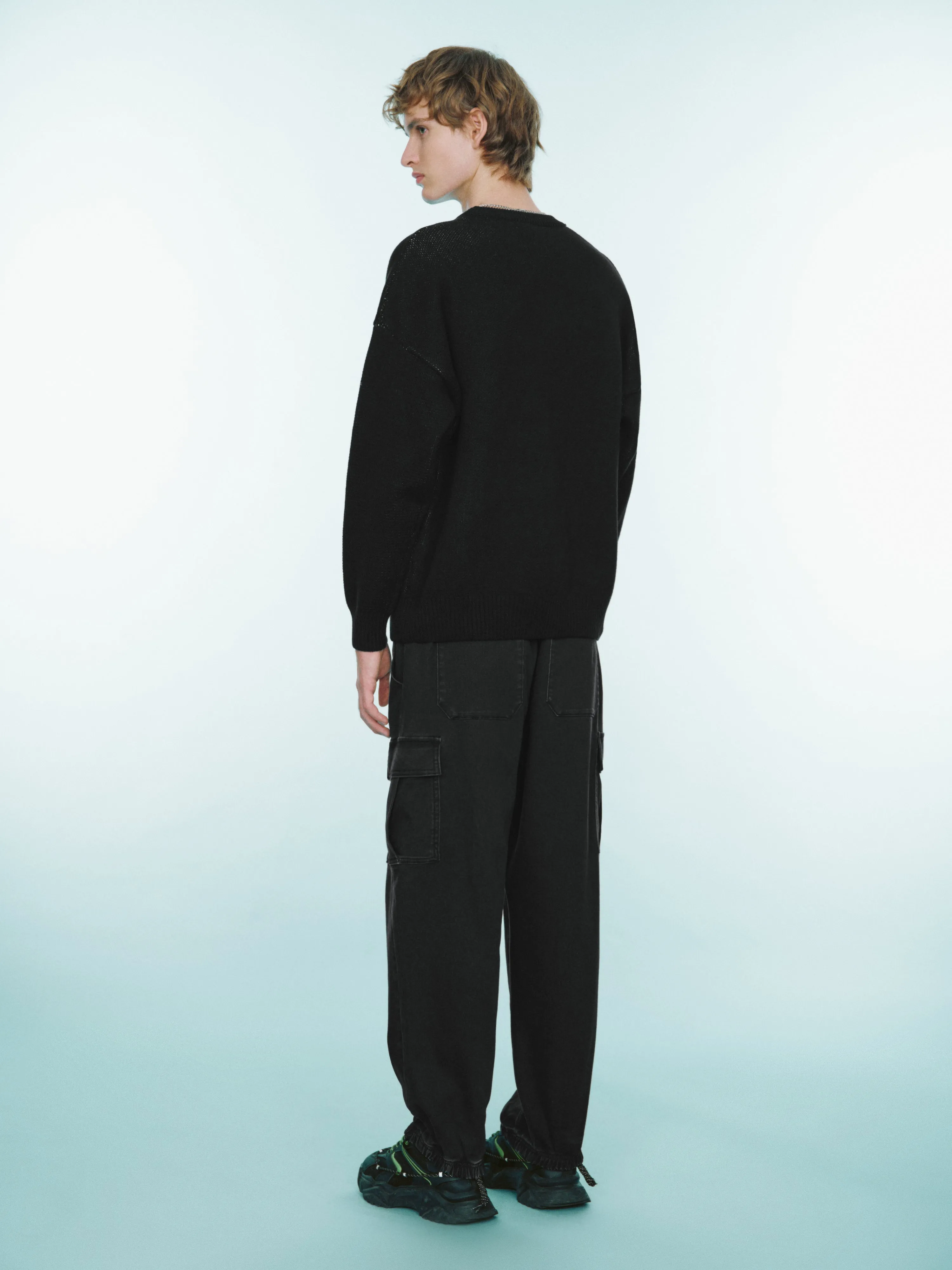 Mahjong Embroidered Sweater sold by Urban Revivo product image thumbnail 4