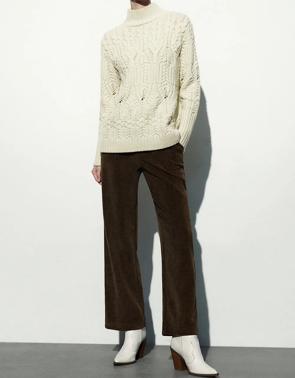 Knitted Straight Pants sold by Urban Revivo product image thumbnail 2