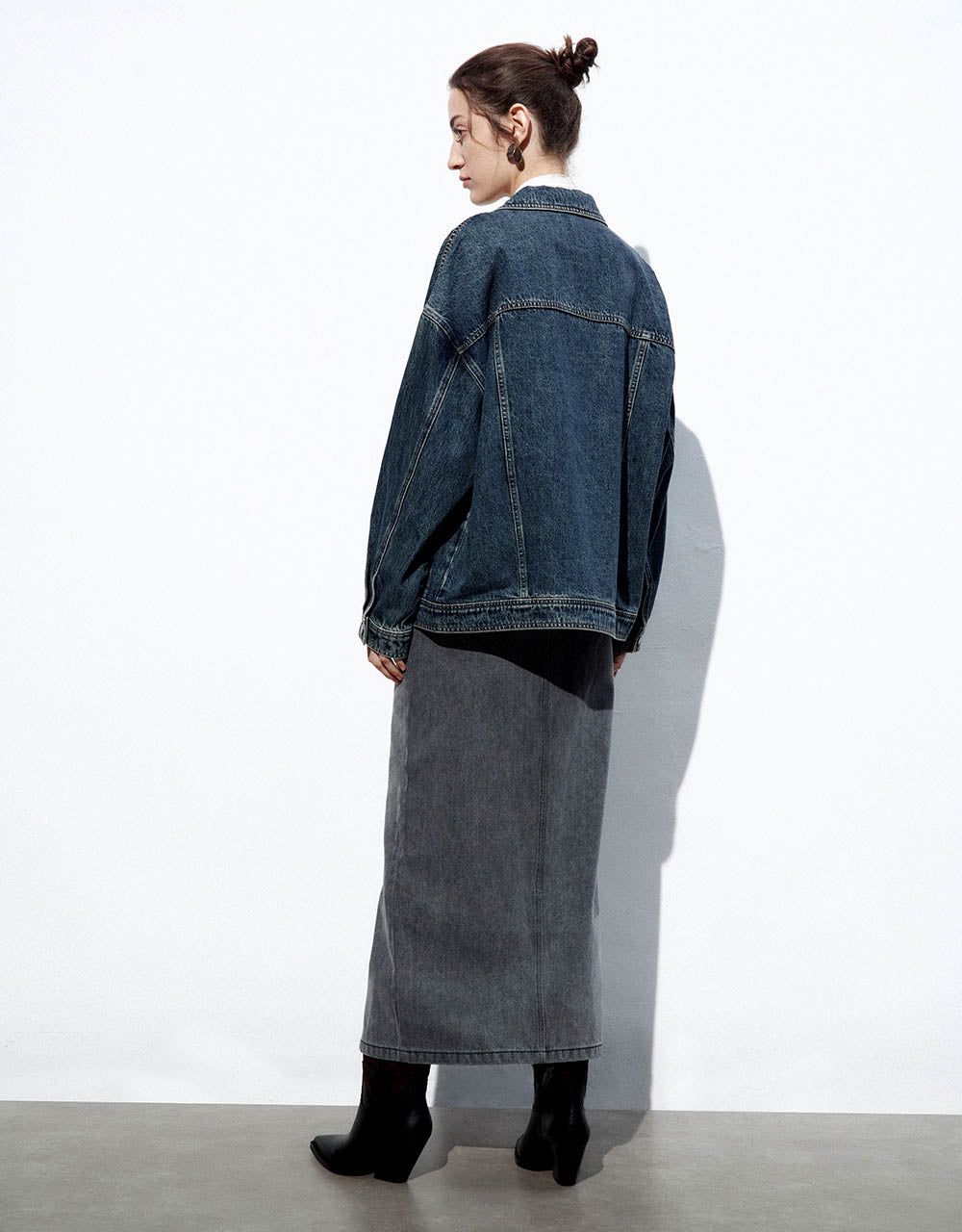Button Up Denim Jacket sold by Urban Revivo product image thumbnail 3