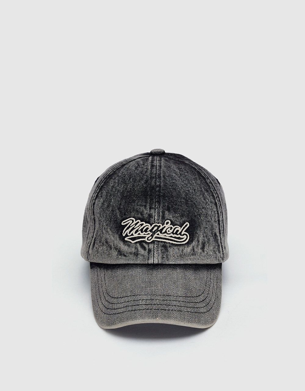 Letter Embroidered Denim Baseball Cap sold by Urban Revivo