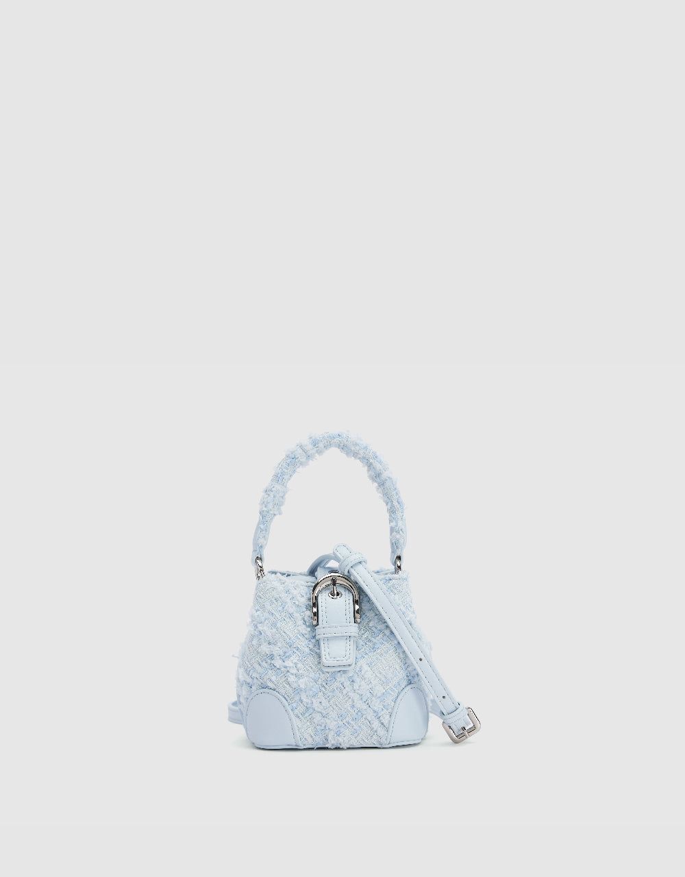 Tweed Shoulder Bag With Buckle sold by Urban Revivo