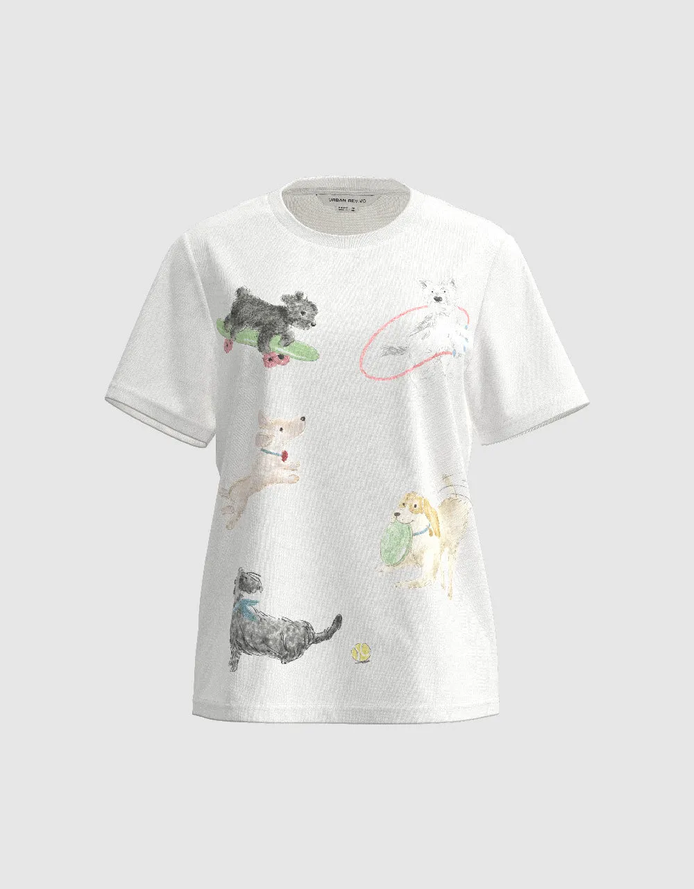 Printed Crew Neck T-Shirt sold by Urban Revivo product image thumbnail 2