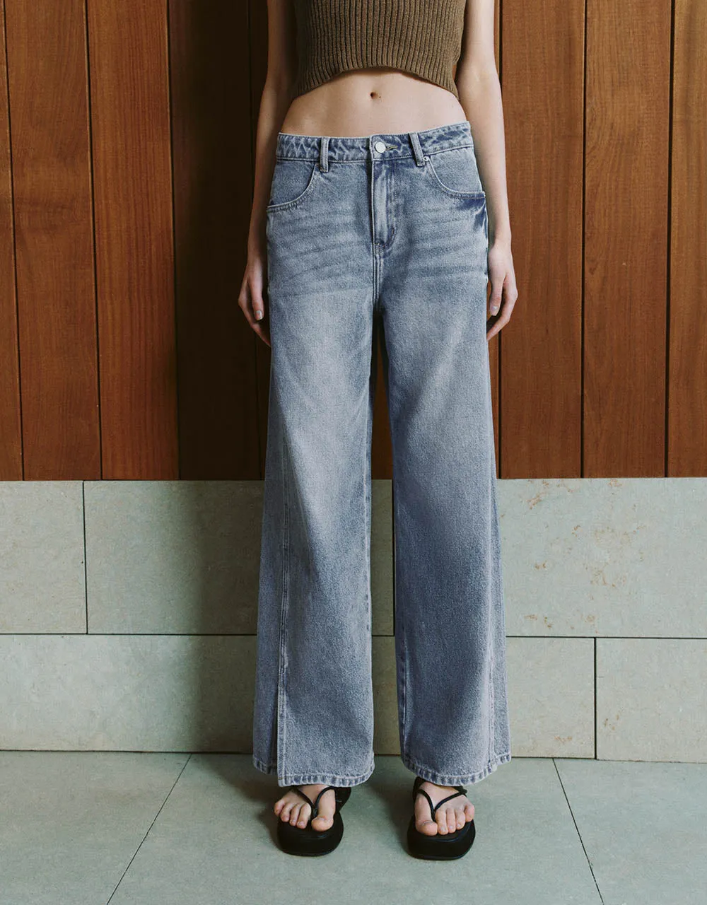 Wide-Leg Jeans sold by Urban Revivo product image thumbnail 2