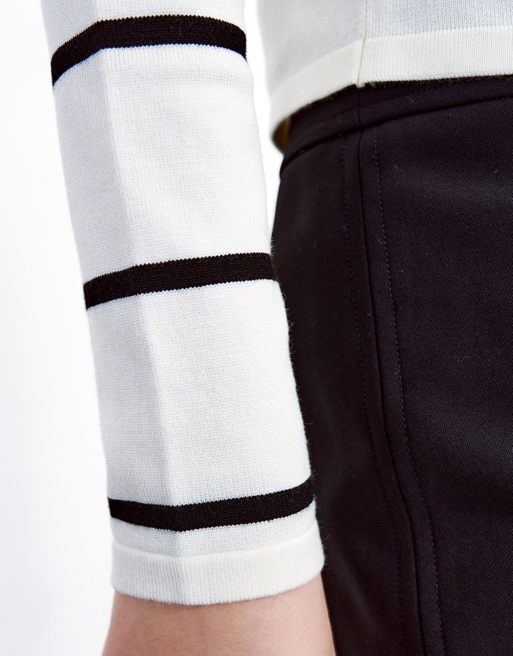 Contrast Trim Striped Button Up Cardigan sold by Urban Revivo product image thumbnail 2