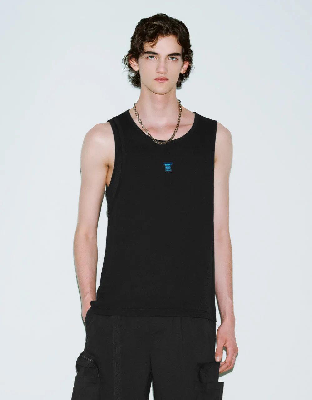 Crew Neck Loose Tank Top sold by Urban Revivo
