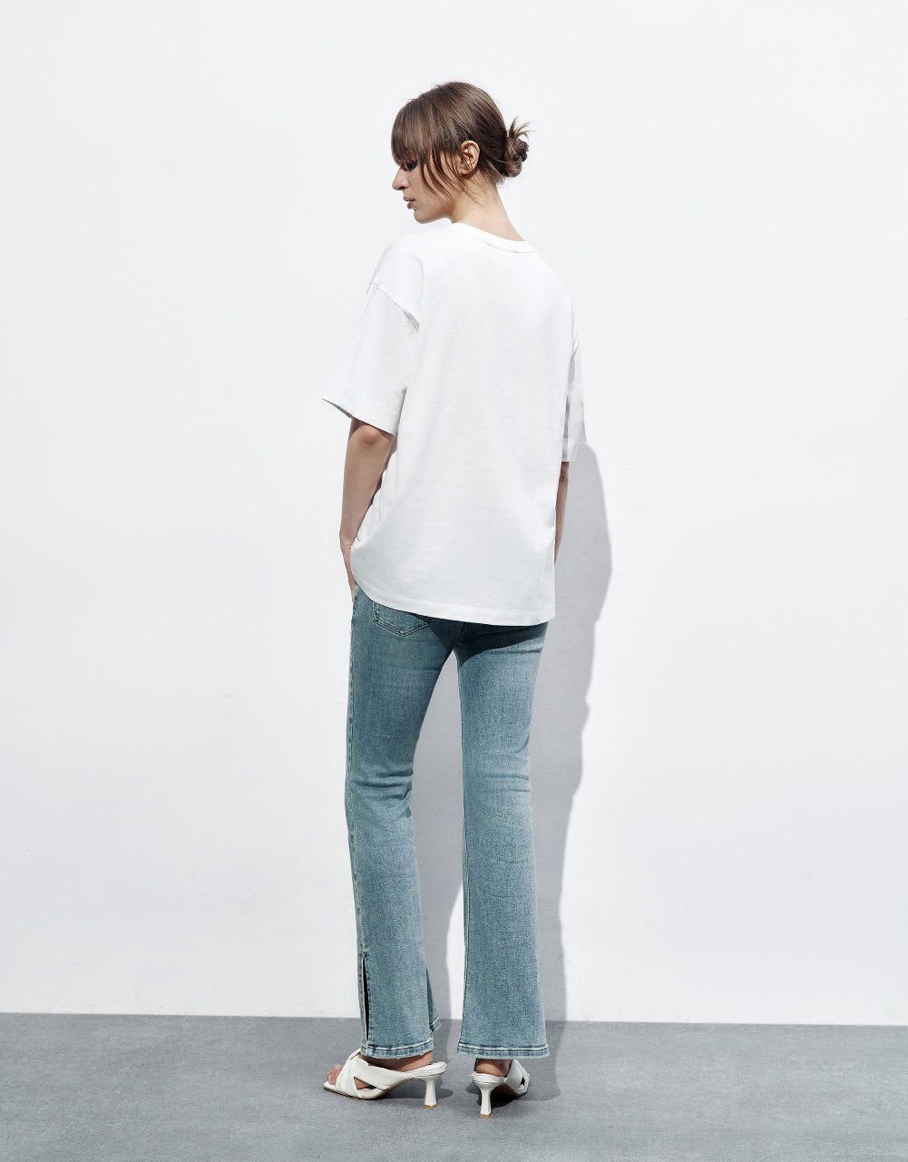 Printed Crew Neck Loose T-Shirt sold by Urban Revivo product image thumbnail 4