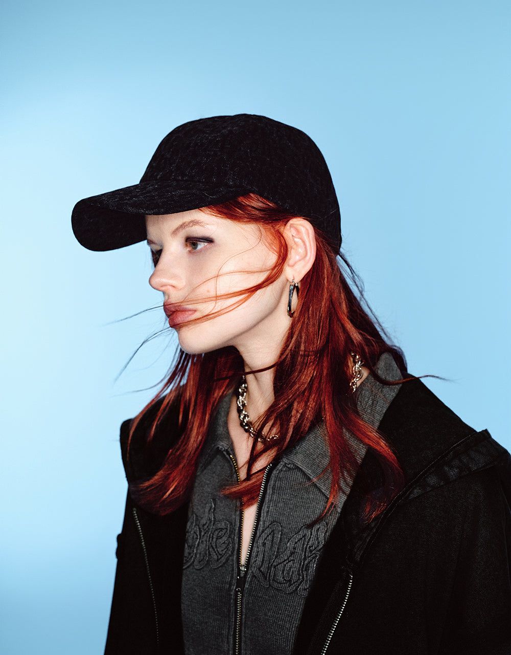 Zipper Front Hooded Straight Jacket sold by Urban Revivo product image thumbnail 5