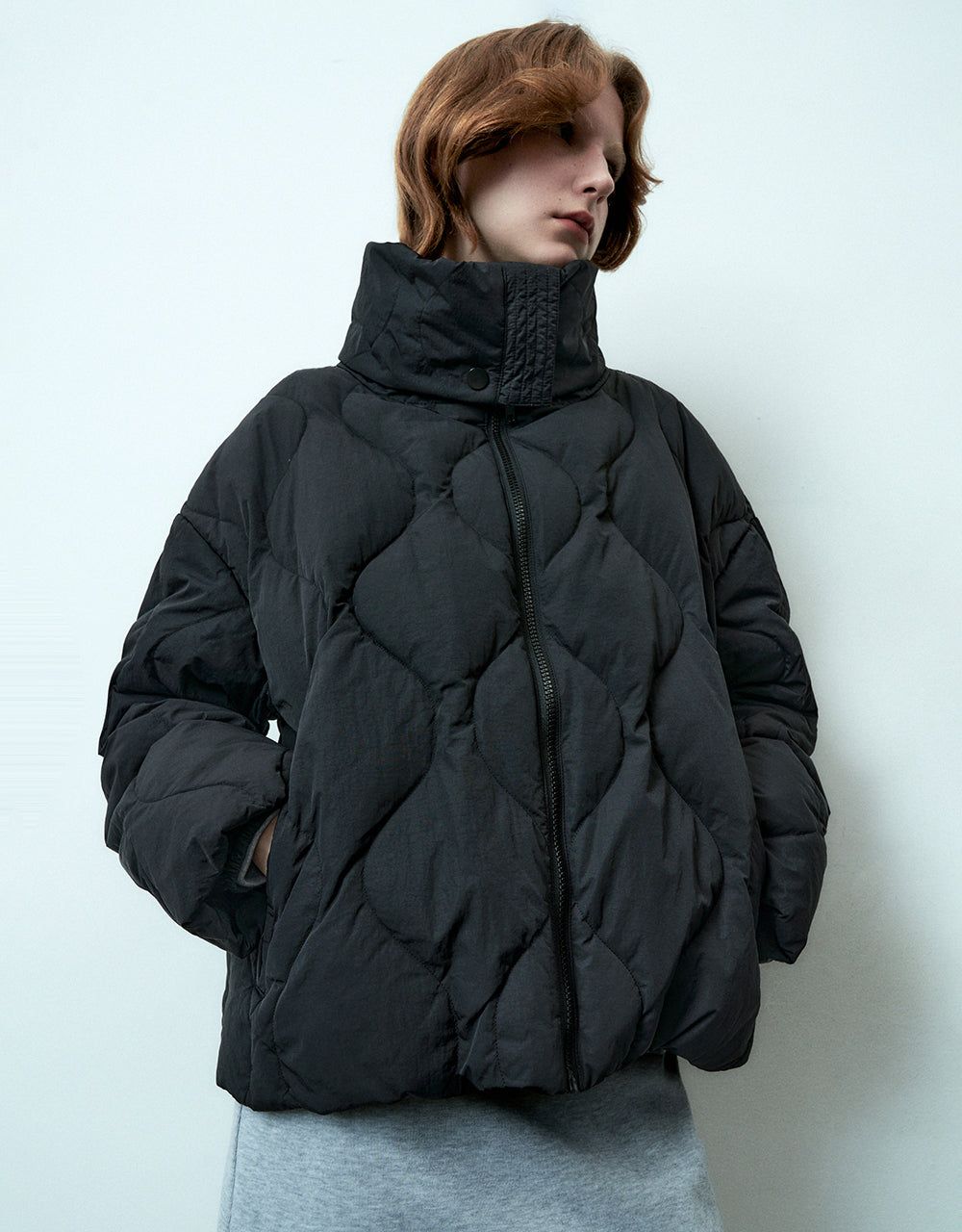 Stand Collar Down Jacket sold by Urban Revivo