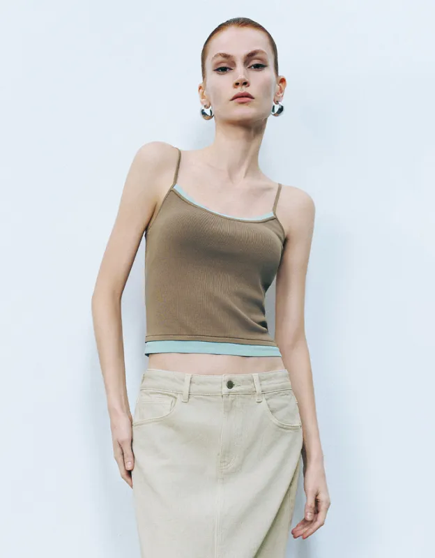 Knitted Cami Top sold by Urban Revivo