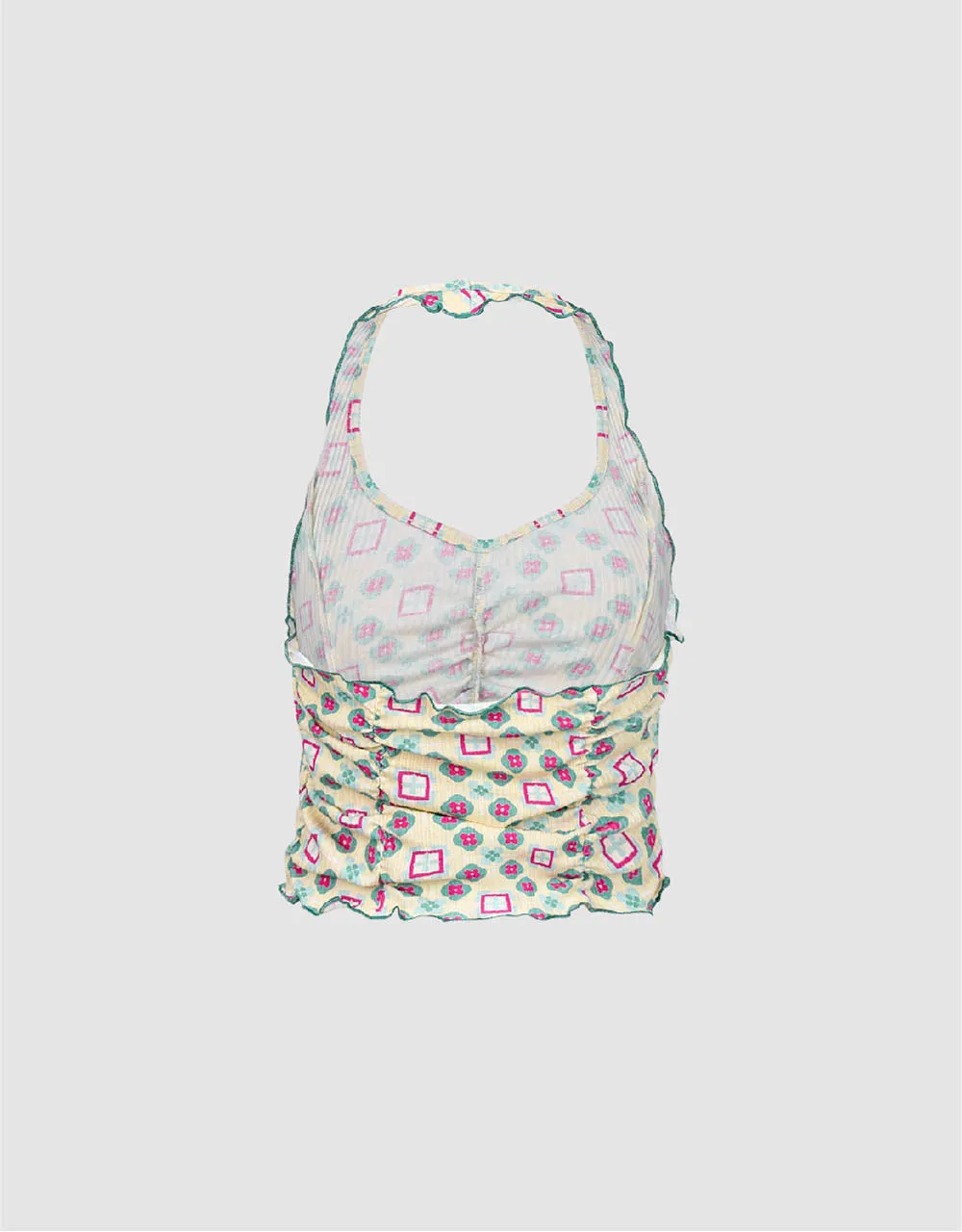 Halter Neck Cropped Tank Top sold by Urban Revivo product image thumbnail 5