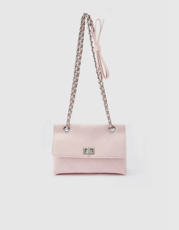 Quilted Flap Shoulder Bag sold by Urban Revivo