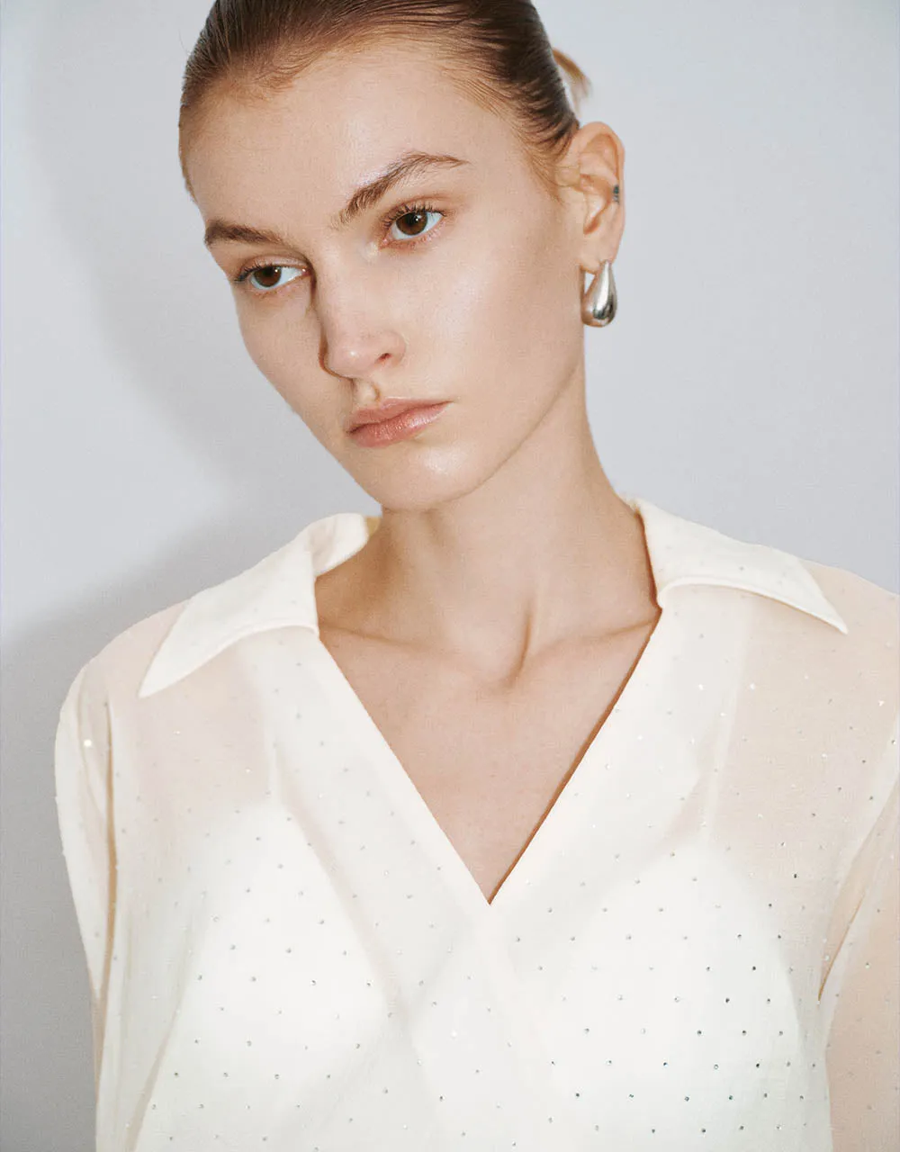 Surplice Front Overhead Shirt sold by Urban Revivo product image thumbnail 4