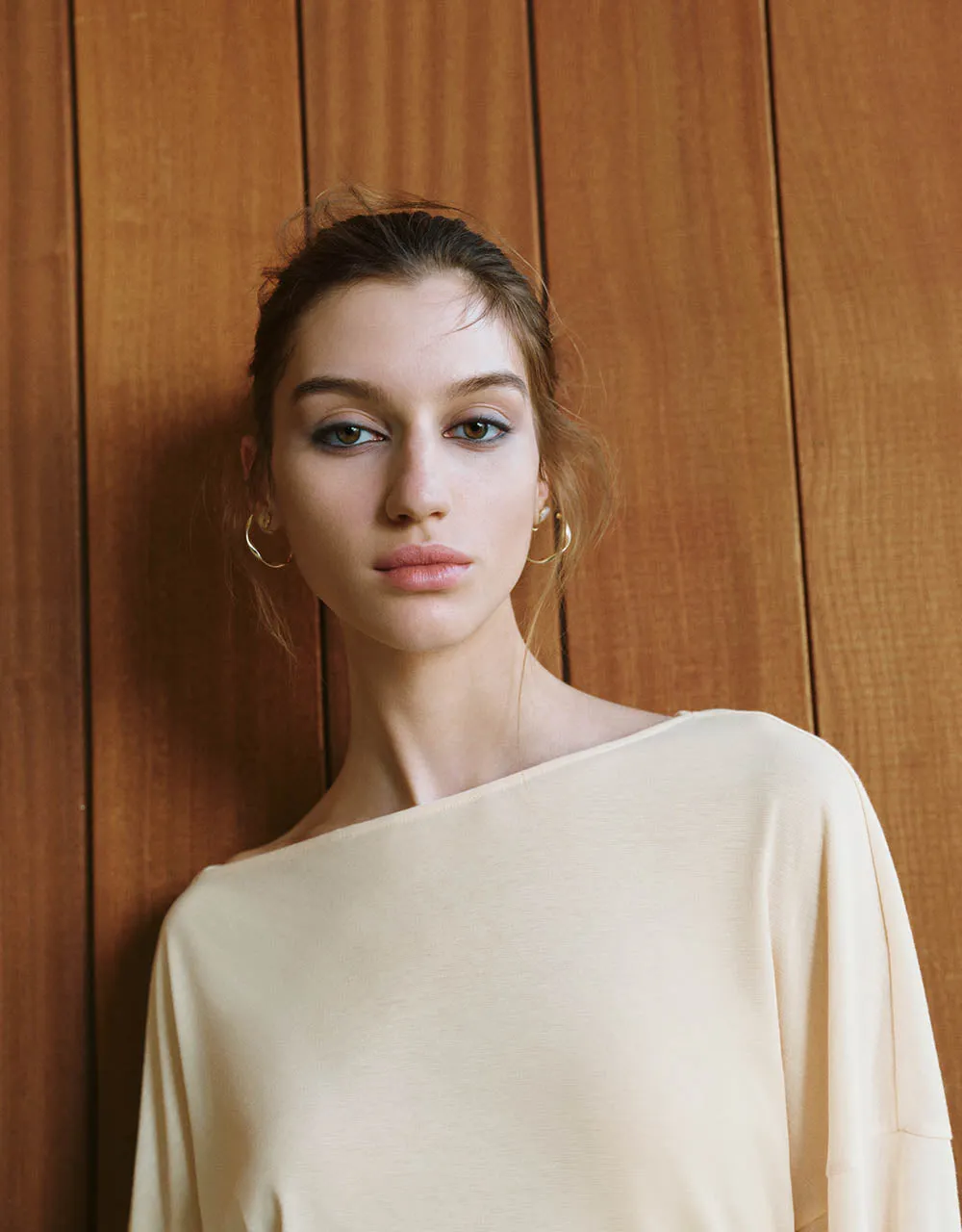 Puff Sleeve Crew Neck Straight T-Shirt sold by Urban Revivo product image thumbnail 4