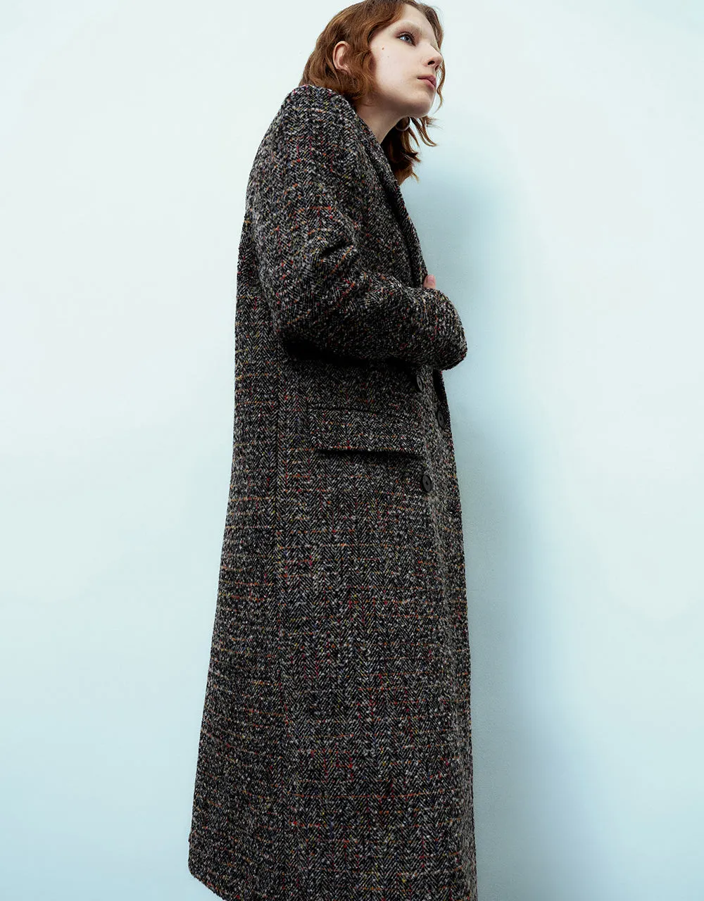 Peak Lapel Straight Coat sold by Urban Revivo product image thumbnail 3