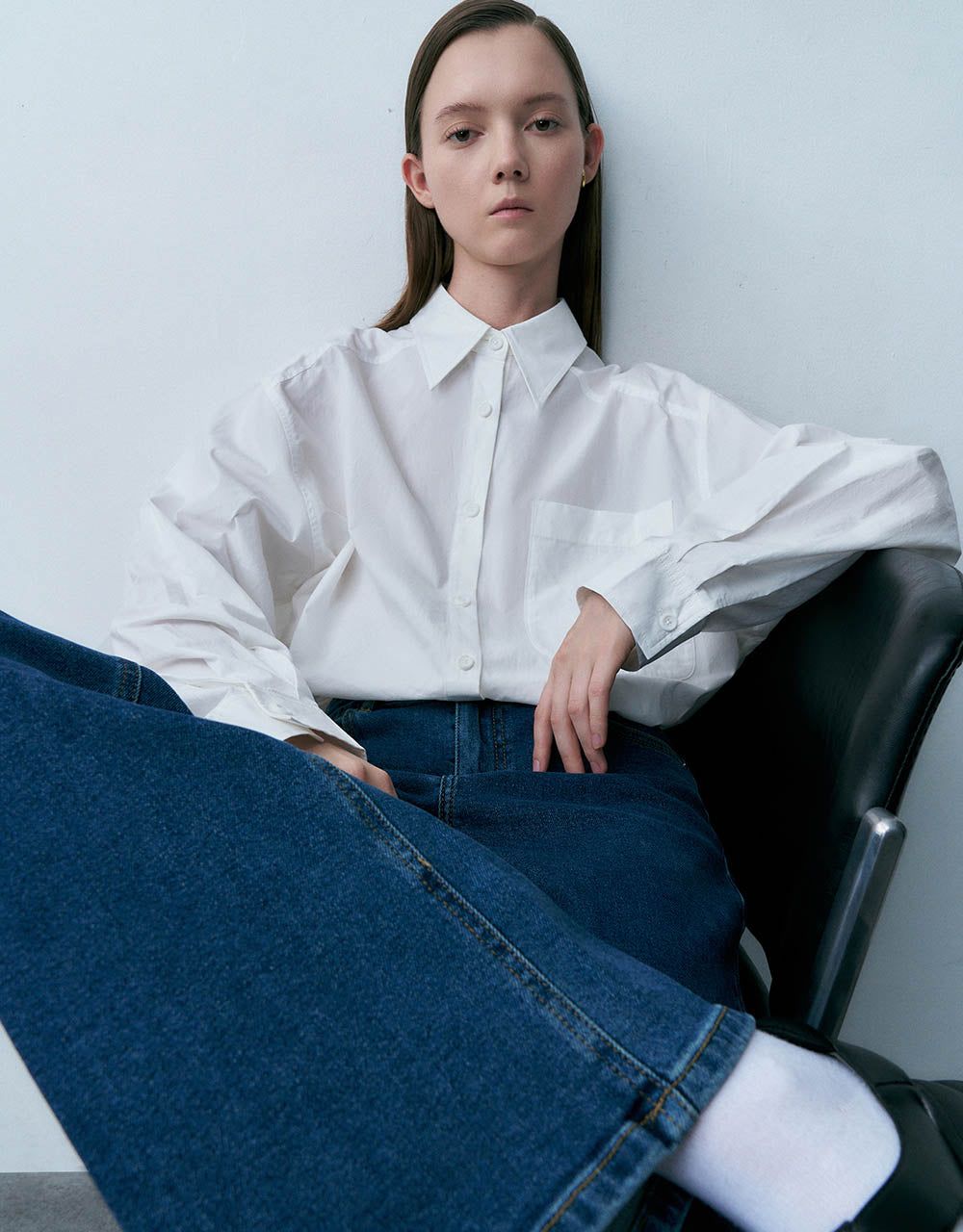 Button Up A-Line Shirt sold by Urban Revivo product image thumbnail 3