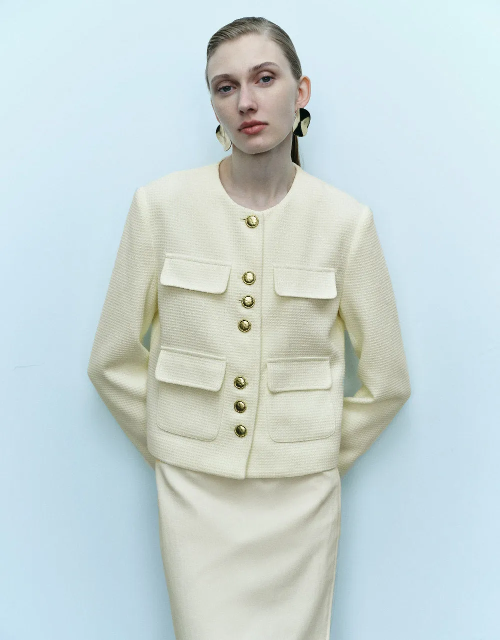 Crew Neck Jacket sold by Urban Revivo