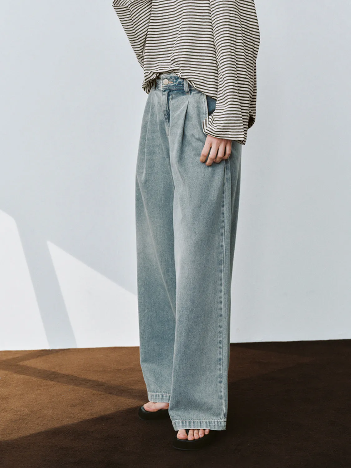 Wide-Leg Jeans sold by Urban Revivo product image thumbnail 4