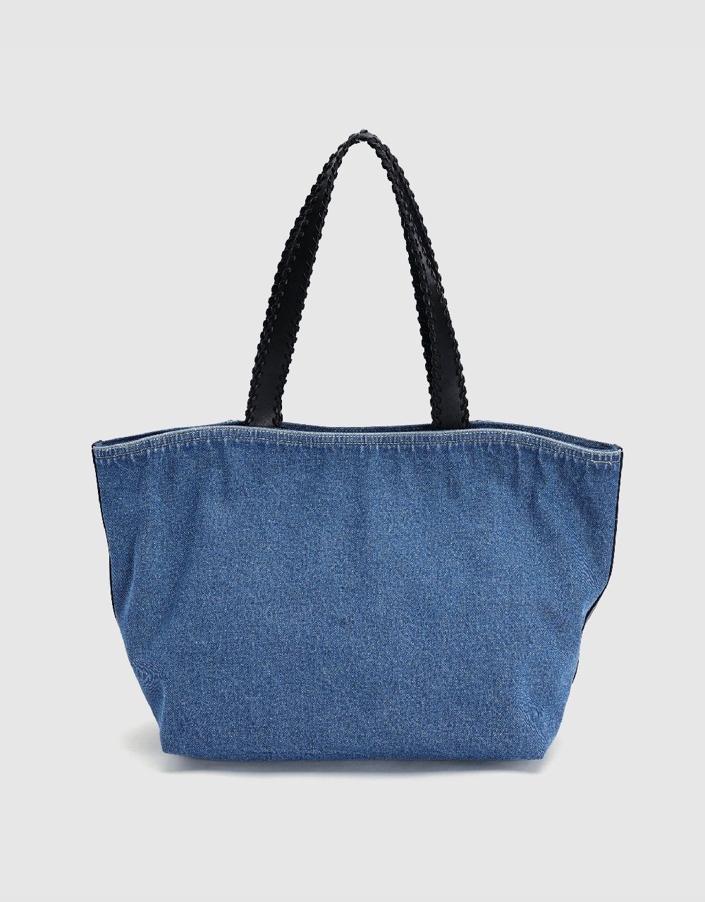Denim Tote Bag sold by Urban Revivo product image thumbnail 4