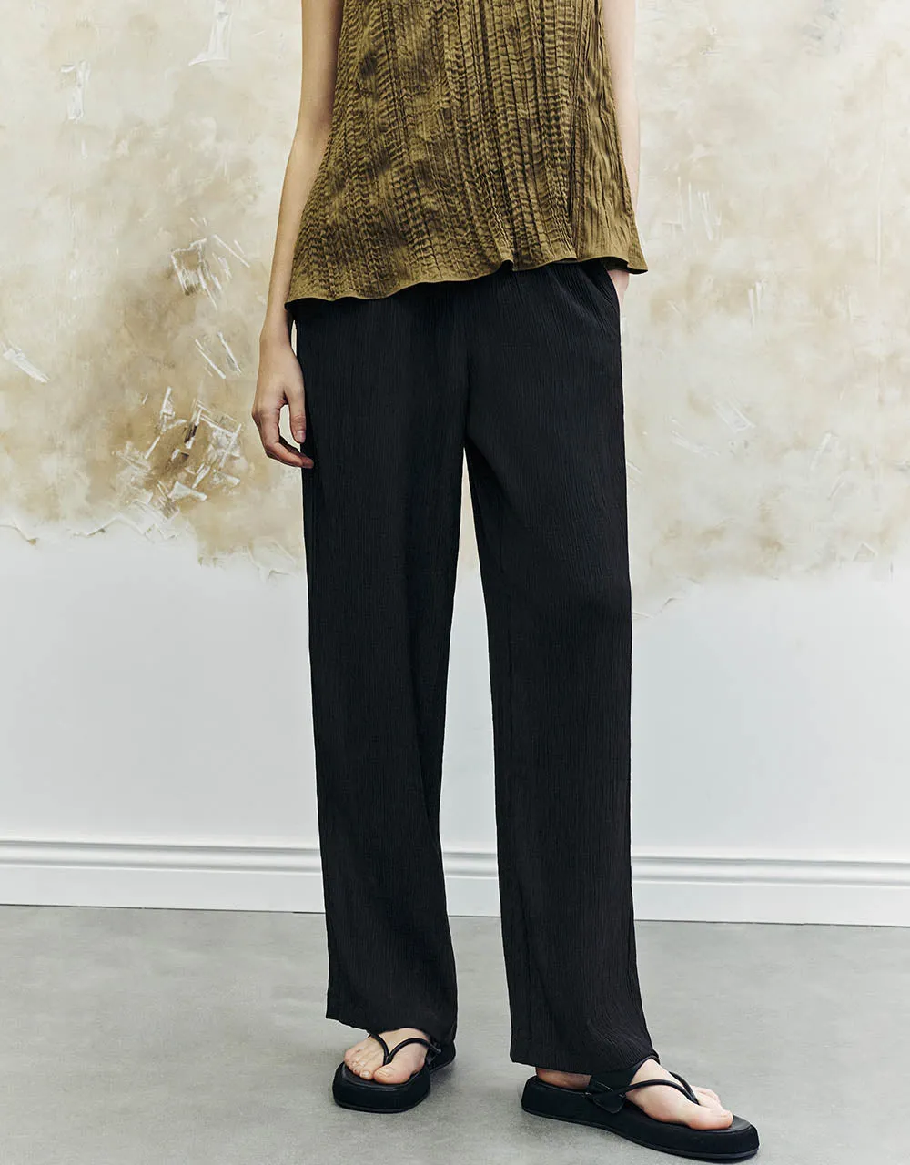 Wide-Leg Pants sold by Urban Revivo product image thumbnail 2