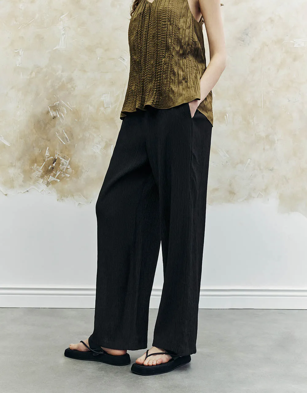 Wide-Leg Pants sold by Urban Revivo product image thumbnail 4