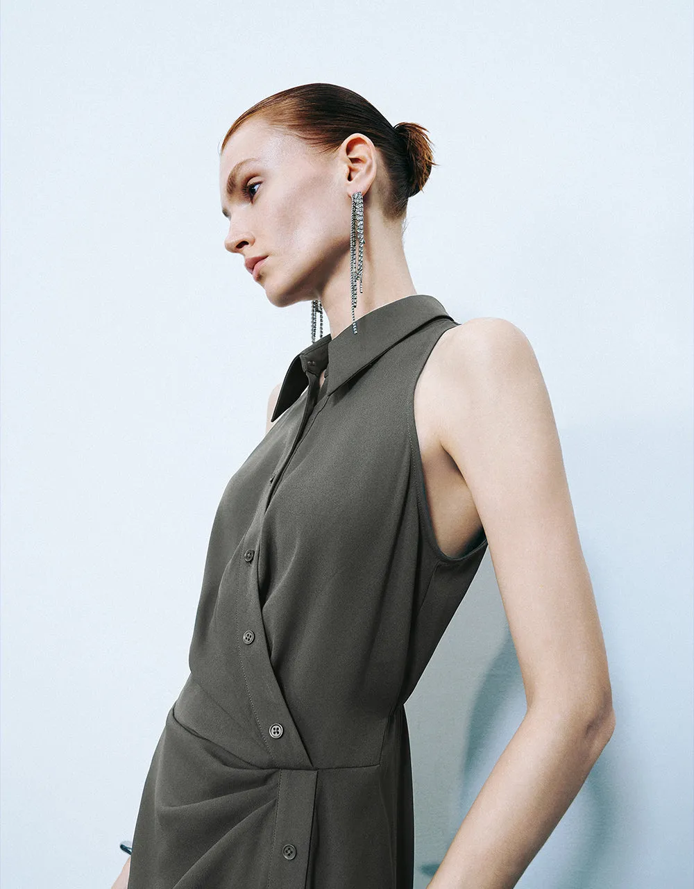 Sleeveless Straight Dress sold by Urban Revivo product image thumbnail 4
