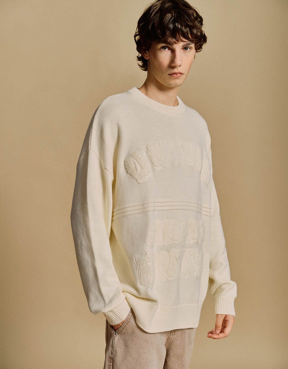 Embossed Knitted T-Shirt sold by Urban Revivo product image thumbnail 2