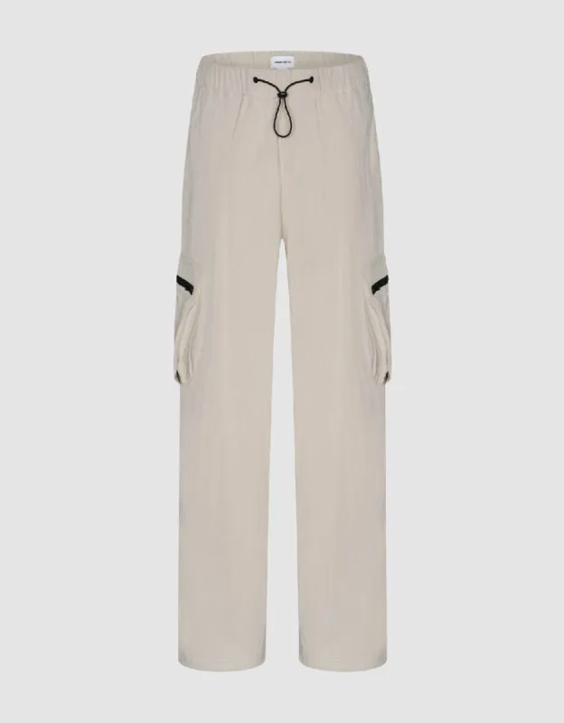 Drawstring Waist Straight Pants sold by Urban Revivo
