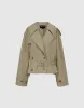 Raglan Sleeve Skater Trench Coat sold by Urban Revivo