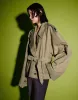 Raglan Sleeve Skater Trench Coat sold by Urban Revivo