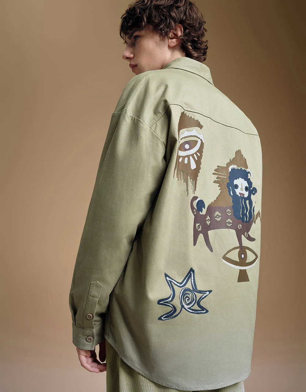 Printed Button Up Loose Shirt sold by Urban Revivo product image thumbnail 4