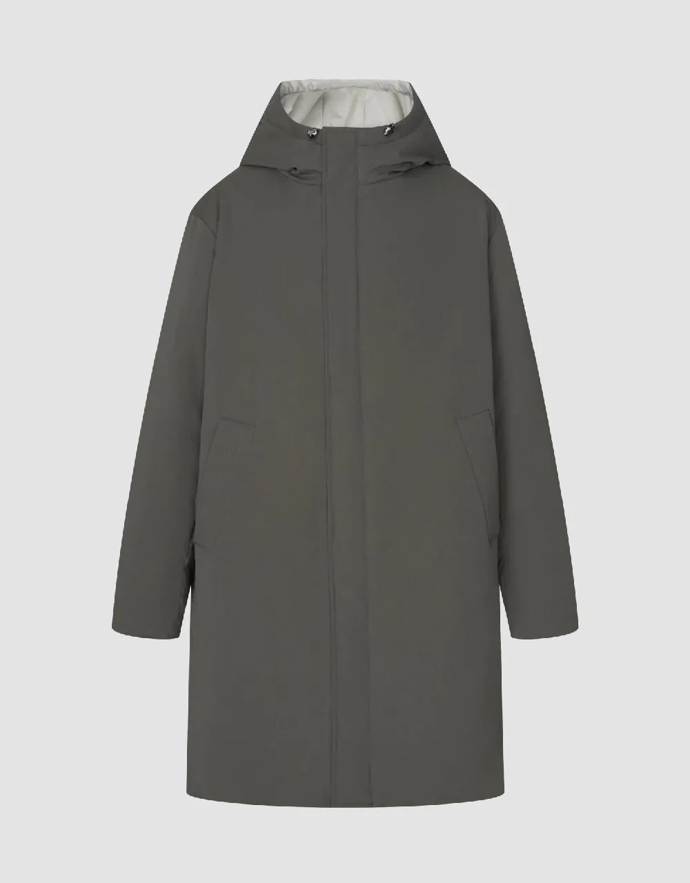 Drop Shoulder Sleeve Hooded Down Jacket sold by Urban Revivo product image thumbnail 2