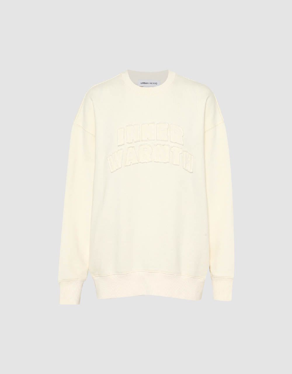 Letter Embossed Crew Neck Loose Sweatshirt sold by Urban Revivo product image thumbnail 2