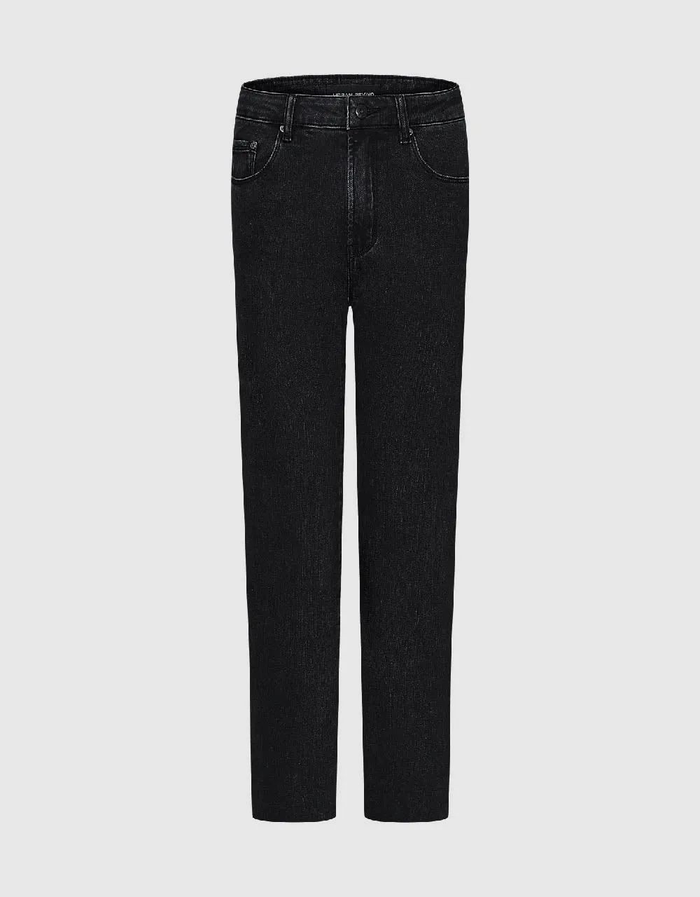 Raw Hem Straight Jeans sold by Urban Revivo