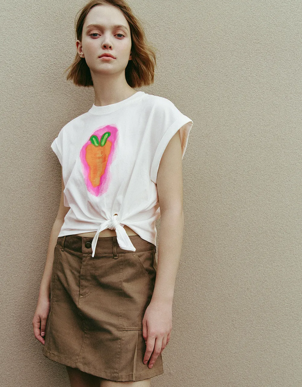 Printed Dolman Sleeve Crew Neck T-Shirt sold by Urban Revivo product image thumbnail 3