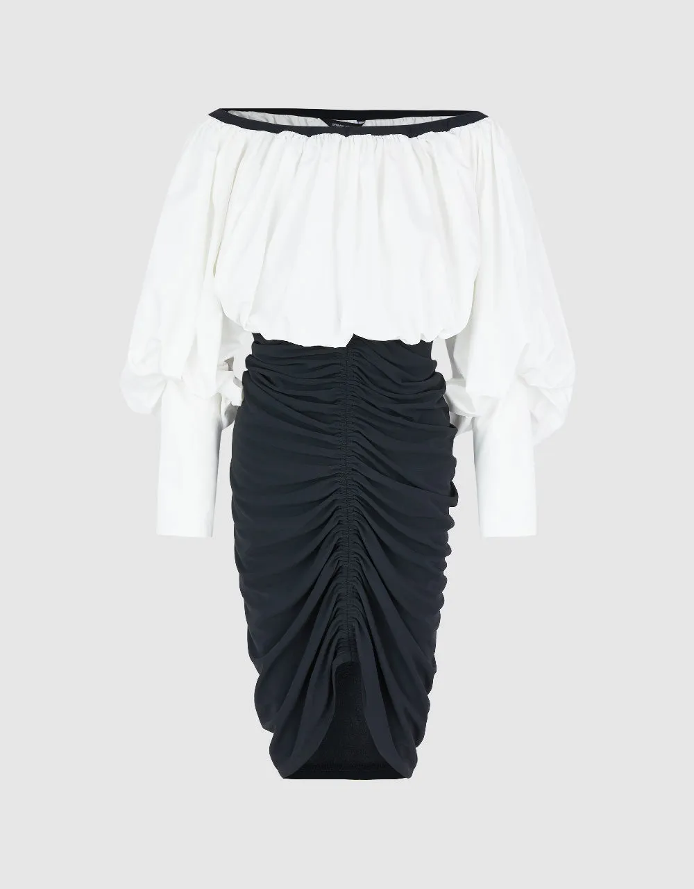 Puff Sleeve Off-Shoulder Skinny Dress sold by Urban Revivo product image thumbnail 2