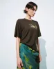 Printed Crew Neck Loose T-Shirt sold by Urban Revivo