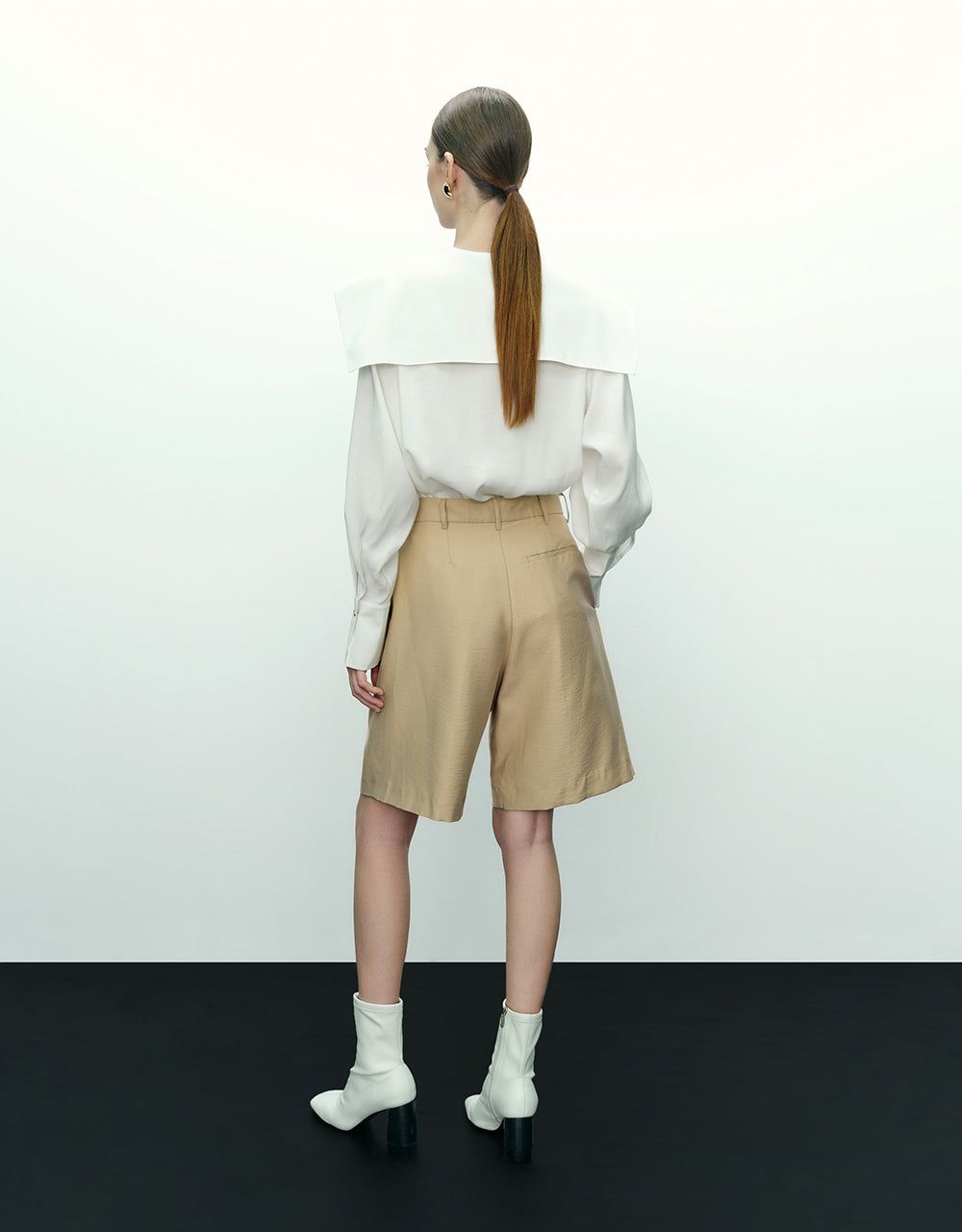 Drop Shoulder Sleeve Straight Shirt sold by Urban Revivo product image thumbnail 4