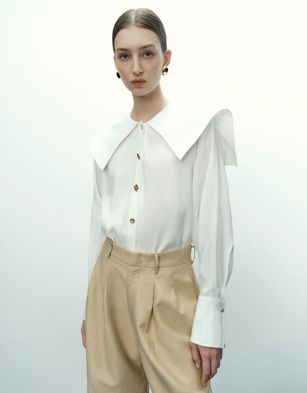 Drop Shoulder Sleeve Straight Shirt sold by Urban Revivo product image thumbnail 3