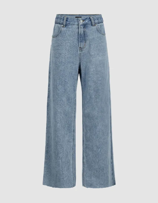Wide-Leg Jeans sold by Urban Revivo