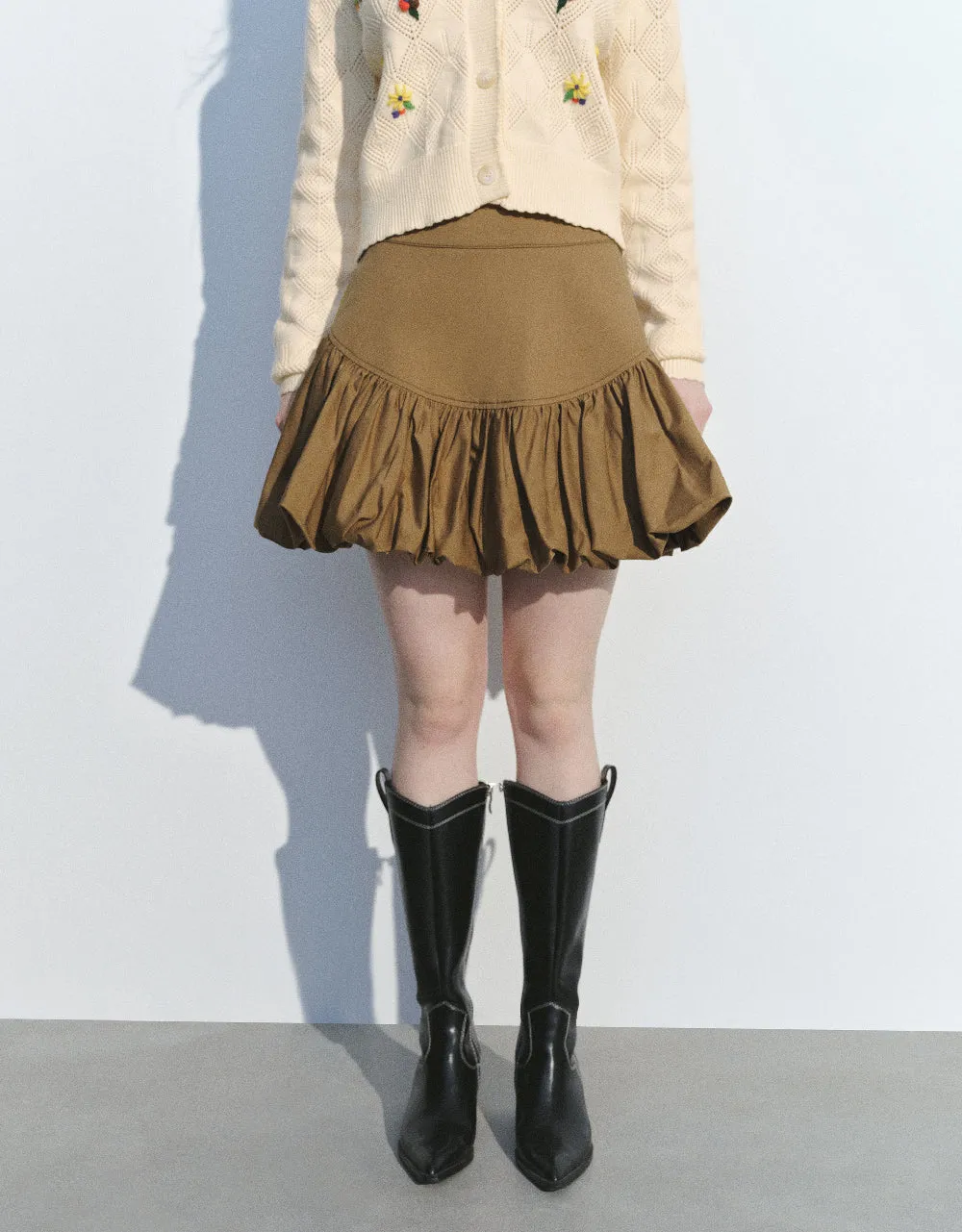 Short Mini A-Line Skirt sold by Urban Revivo product image thumbnail 3