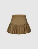 Elastic Waist Mini A-Line Skirt sold by Urban Revivo
