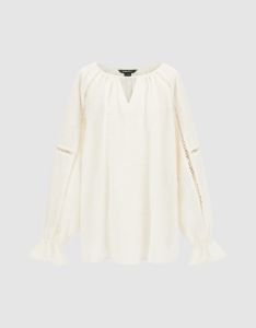 Raglan Sleeve Overhead Shirt sold by Urban Revivo