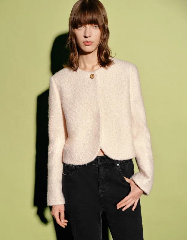 One Button Straight Jacket sold by Urban Revivo